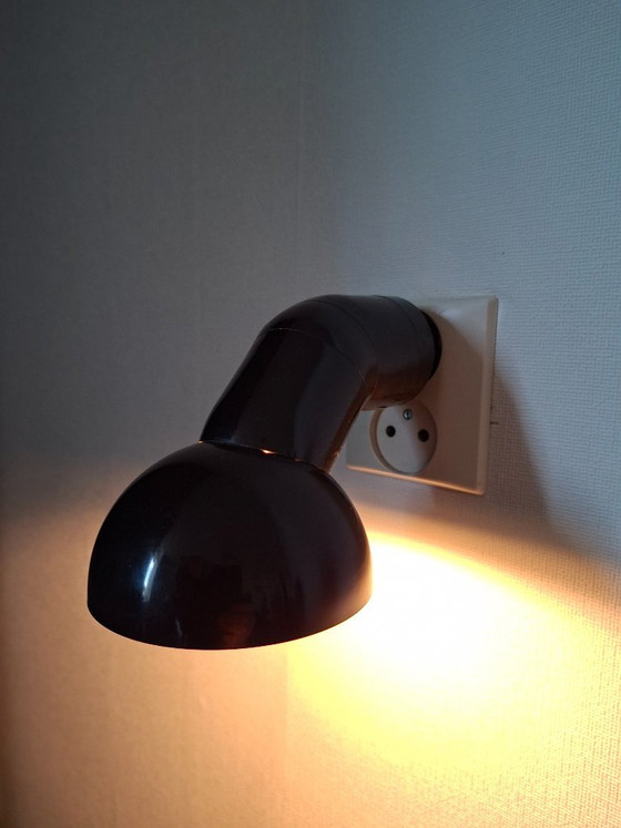 Vintage Deense bruine stekkerlamp Van Bendt Hansen – DL-Lampen, Spotjes, Kunststof, Metaal (photo 6 of 18)