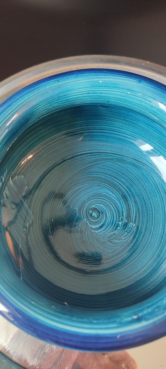 Image 1 of Cache-pot céramique Rimini Blu , Aldo Londi , Bitossi