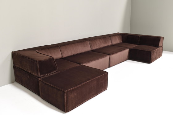 Divano componibile COR Trio marrone cioccolato Germania Svizzera 1972 NUOVA TAPPEZZERIA, Divani modulari (foto 10 di 20)