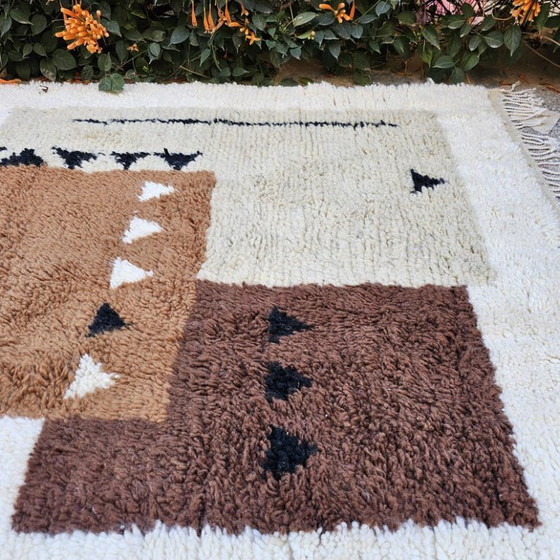 Image 1 of Beni Ourain tapijt | Marokkaans tapijt op maat, bruin, 200x300 cm