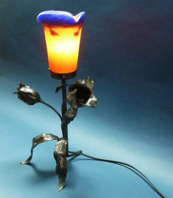 Image 1 of Wrought iron lamp François Carion