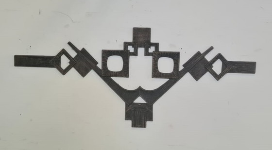 Image 1 of Brutalist wandsculptuur