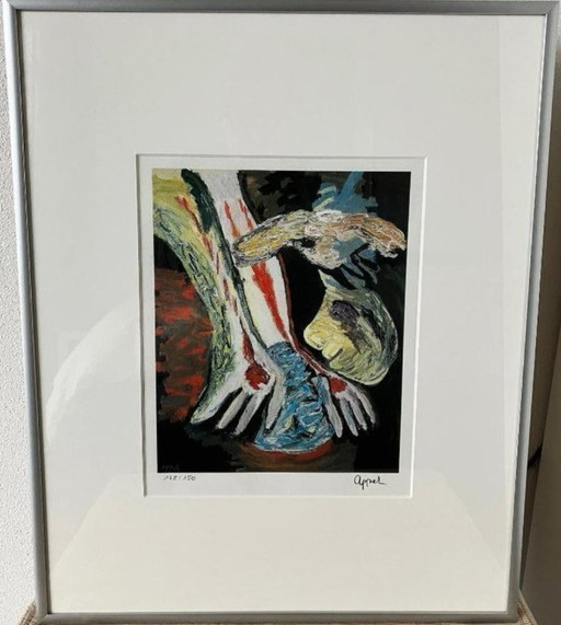 Karel Appel (1921-2006) - The Kiss – lithos zeefdrukken, Paper