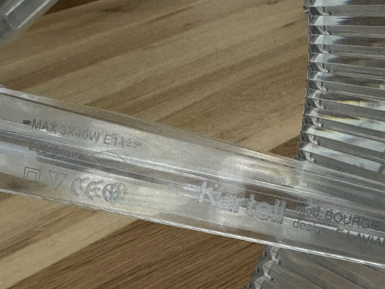 Set of two Kartell Bourgie Table lamps transparent, Plastic (photo 9 of 11)