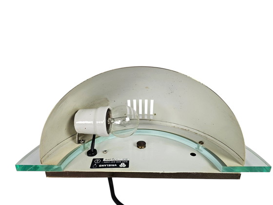 Image 1 of Vrieland design - Holland - wandverlichting - globe - wandlamp - goud - messing - 70's