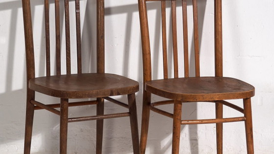 Vintage TON bentwood chairs (c.1960). Set of 2 pieces #13 – Dining chairs (photo 3 of 40)