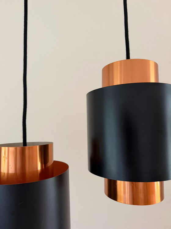 Set vintage di rare lampade a sospensione Fog & Morup Tunika - Jo Hammerborg - Lampada design danese (photo 3 of 11)