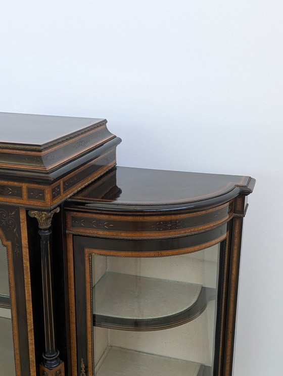 Image 1 of Credenza - Legno annerito, radica di noce - Napoleone III