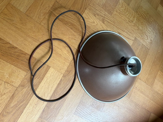 Vintage bruine aluminium hanglamp – Hanglampen (photo 7 of 8)
