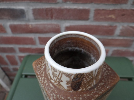 Vintage Royal Copenhagen Baca Fajance Vase 719/3259 Design by Nils Thorsson H22cm Denmark – Ceramic (photo 3 of 10)