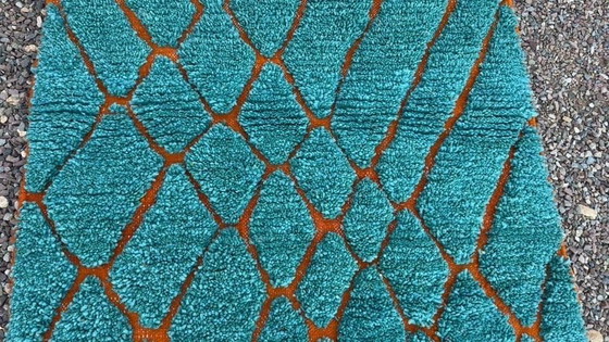 Image 1 of Handgeknüpfter Berberteppich aus reiner Wolle, traditionell gefertigt, 1,5 x 2,5 m