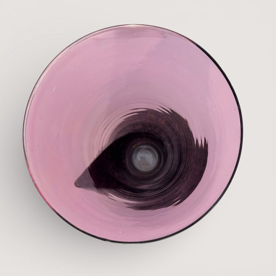 Image 1 of Postmoderne Vase aus Glas und Keramik, 1980er Jahre