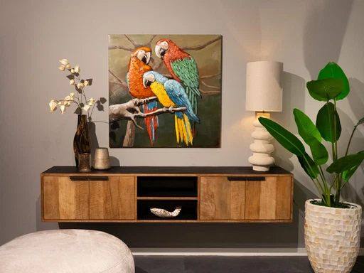 Arte en metal 3D - Loros