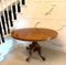 Antique Victorian Six-Seater Oval Tilt-Top Centre Dining Table in Burr Walnut, 1860 – Porcelain (photo 7 of 17)