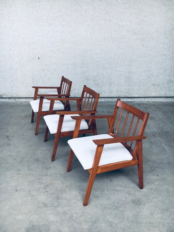 Image 1 of Ensemble de fauteuils de style hollandais moderne du milieu du siècle, Pays-Bas, années 1950
