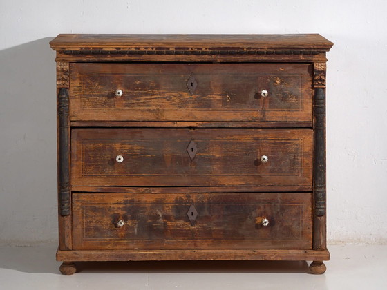 Antique chest of drawers with porcelain handles (c.1920) #77 (photo 29 of 40)