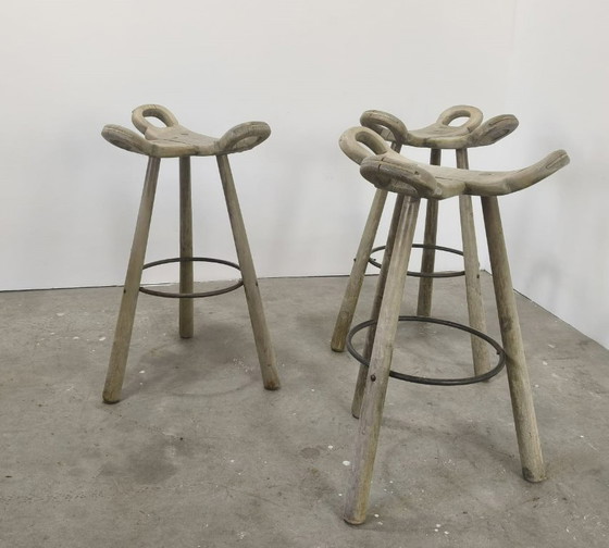 Image 1 of Brutalistische spanische Barhocker