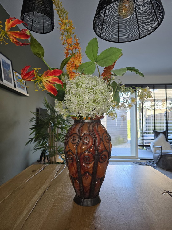 Image 1 of Schöne Restaurierung Objekt Louis Majorelle Vase Art Deco 1920