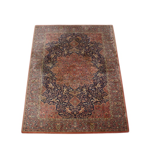 Grand tapis rose et bleu foncé 300x200cm