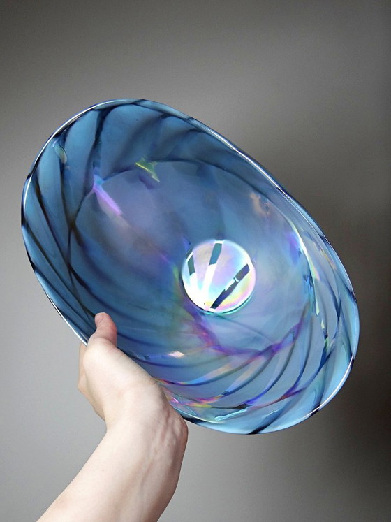 Image 1 of Handgemaakte Murano glazen centerpiece, schaal of grote schotel "Yourmurano"