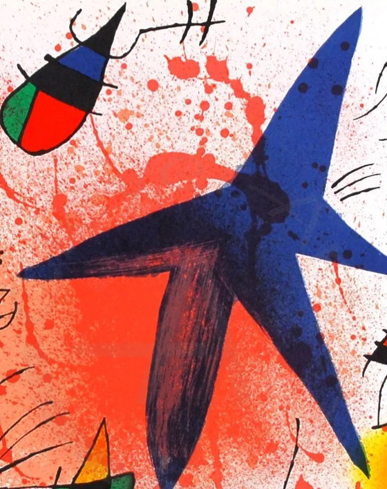 Image 1 of Miró, Joan - L`Astre bleu - Mourlot 857 - Litografía color
