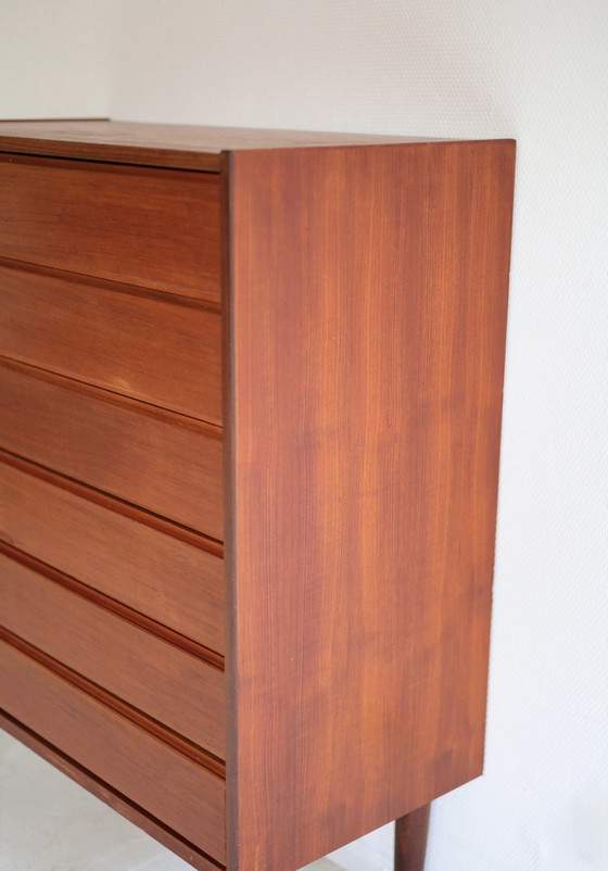 Vintage Scandinavian chest of drawers, Swedish 50s/60s, Wood, Brown (photo 6 of 6)