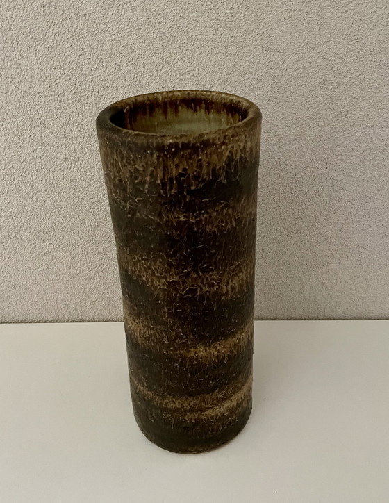 Image 1 of Earthenware turned vase