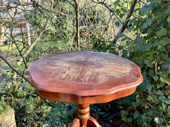 Table d'appoint vintage en bois massif – Tables d'appoint, Wood (photo 5 of 10)