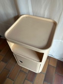 Kartell storage cabinet on wheels – vintage Italian 1970s