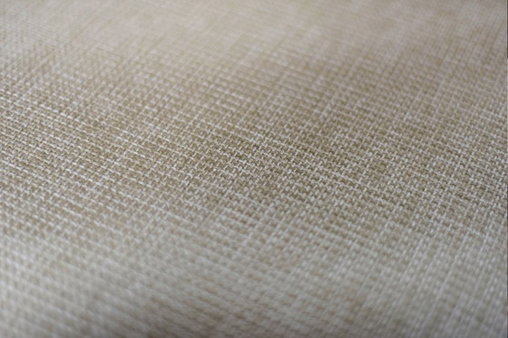 Image 1 of Chaises danoises vintage en teck et tissu beige, style moderne du milieu du siècle, années 1960, lot de 4