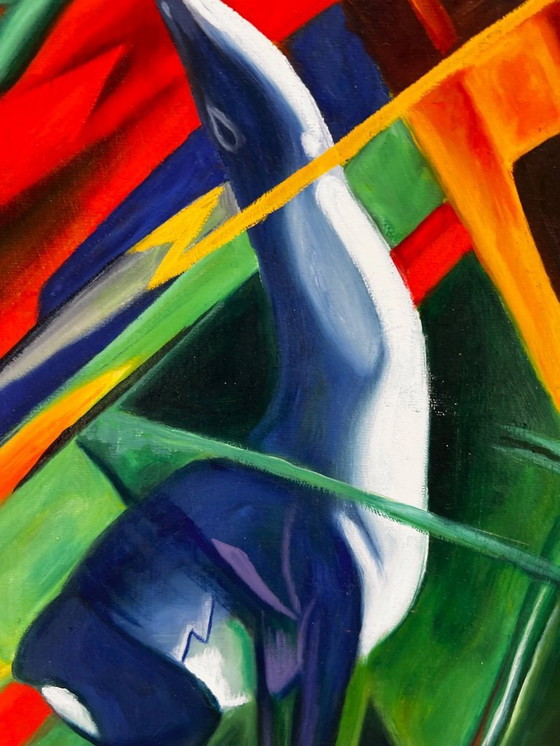 Image 1 of Tierschicksale (1913) - Franz Marc - hand-painted oil on canvas (rolled)
