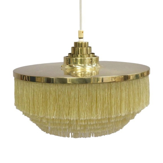 Image 1 of Hans-Agne Jakobsson T-603 brass pendant with yellow fringes