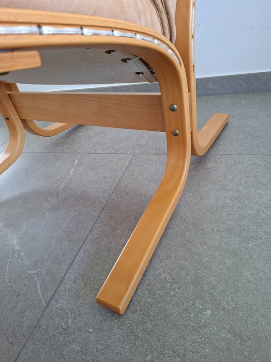 Vintage EKORNES Fauteuil – Showroommodel – Made In Norway – 2 zitsbanken, Polyester (photo 9 of 18)