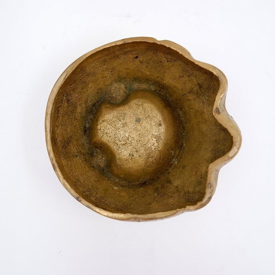 Image 1 of Posacenere in bronzo dorato a forma di zampa di elefante, anni '70