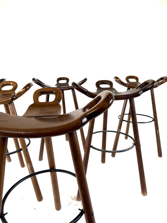 Image 1 of 6 sgabelli da bar vintage ‘Marbella’, Conoform ‘60