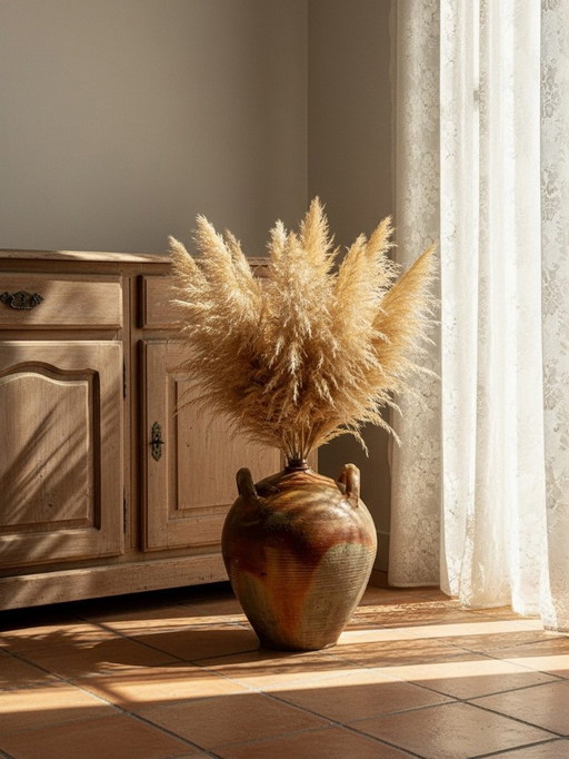 Antico vaso in gres XXL, XIX secolo, artigianato francese, Puisaye