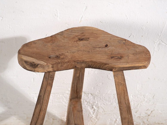 Antiker chinesischer Hocker (ca. 1900) #11, Holz, Braun, Rustic (Foto 23 von 35)