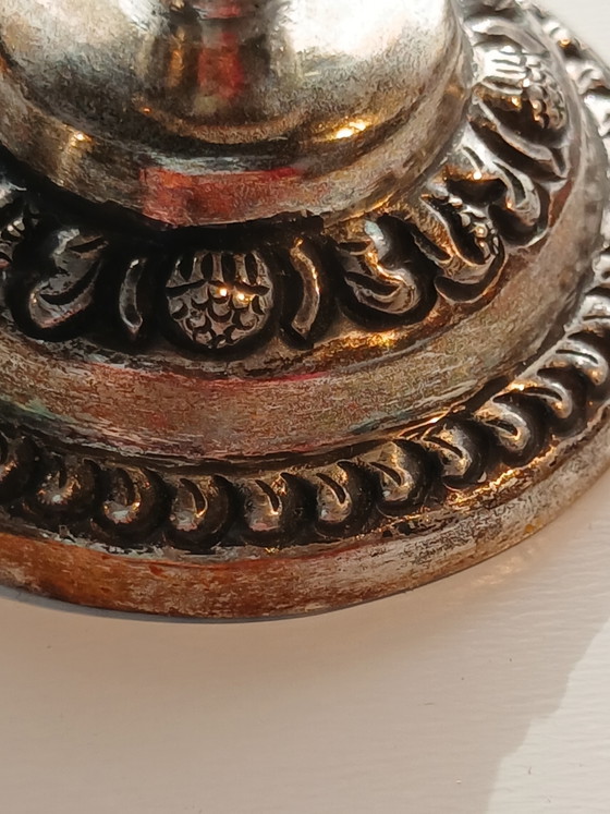 Seltene Kerzenhalter Massivsilber 800 Komplett In Originalverpackung Indonesien – TOM'S SILVER KOTAGEDE JOGJA (photo 5 of 14)
