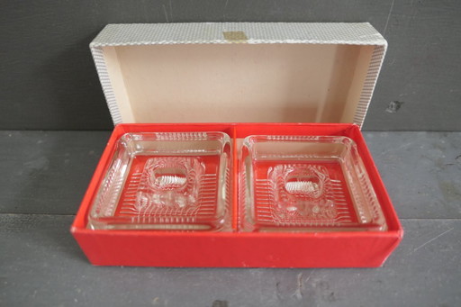 Candelabro vintage de cristal de Bohemia, 2 unidades, Checoslovaquia