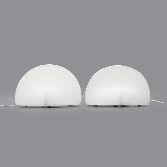 Image 1 of Pair of “Kaori” fabric table lamps by Kazuhide Takahama for Sirrah, 1970s