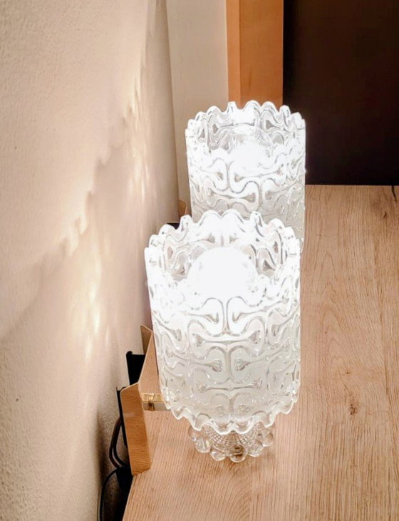 Image 1 of Kalmar Franken - Pair of Wall Lights

Textured Glass - Austria - 1960s