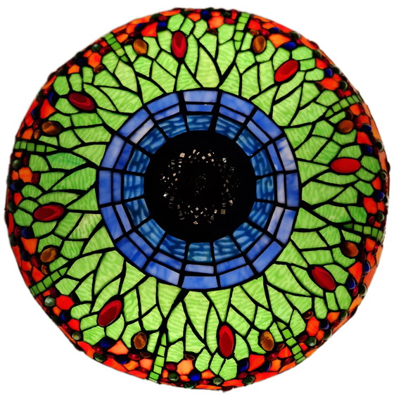 Image 1 of Prachtige vintage Tiffany-stijl tafellamp 63x45