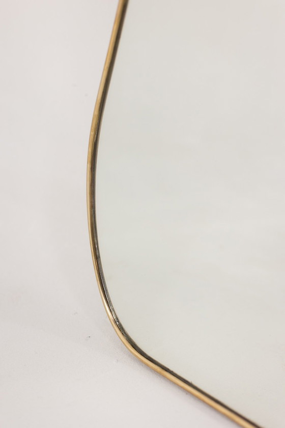 Image 1 of Pair of Mirrors in the Taste of Gio Ponti. Circa 1970.