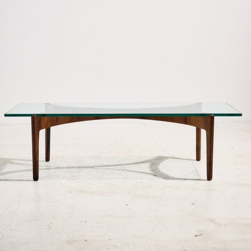 MK8558 Table basse en palissandre restaurée par Sven Ellekaer pour Christian Linneberg Møbelfabrik
