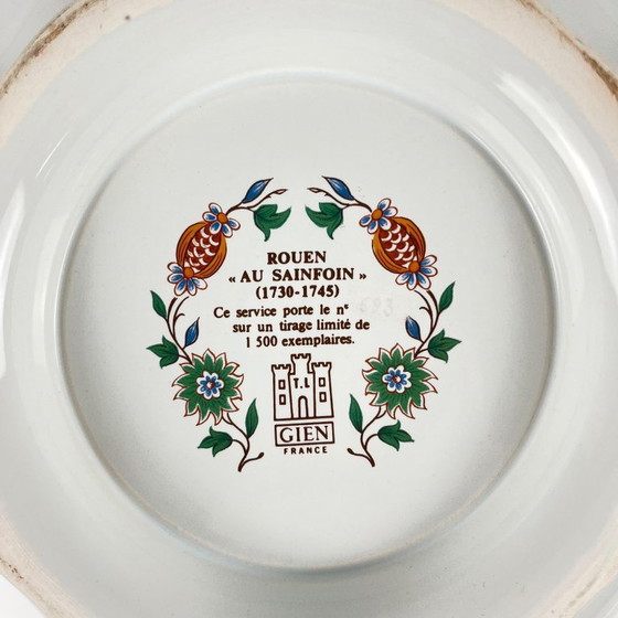 Image 1 of Suppenterrine mit Esparsettenmuster von Gien Rouen, 1990, limitierte Auflage 693/1500