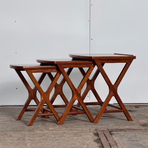 Tavolini in teak, anni '60 — Design di metà secolo