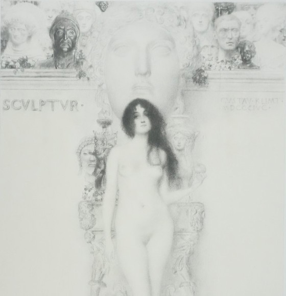 Gustav Klimt: De allegorie van de beeldhouwkunst, gesigneerde lithografie – Litho's & Zeefdrukken, Paper (photo 8 of 15)