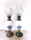 Delft lamps 1950 in perfect condition