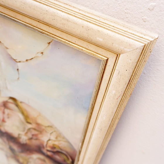 Image 1 of Surrealist oil painting on panel by Joseph Laureys (1944-2020)