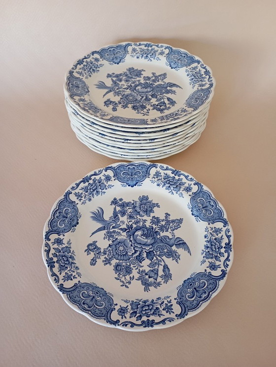 Piatti piani inglesi Ridgway 'Windsor' blu e bianco – Stoviglie, Porcelain (photo 20 of 22)